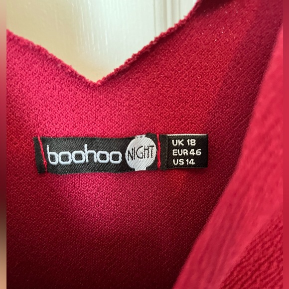 Boohoo red dress (US 14) - Picture 3 of 4